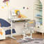 Ensemble pour enfants Lagena et chaise avec lumière USB et rangement, parfait pour les activités d'étude, d'écriture et de création