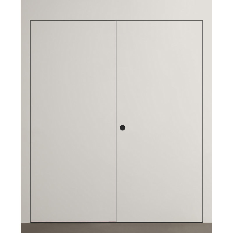 Double porte intérieure en bois manufacturé invisible Invisible, 48 po x 96 po, Oui