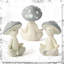 Statue méditation en résine champignon méditation