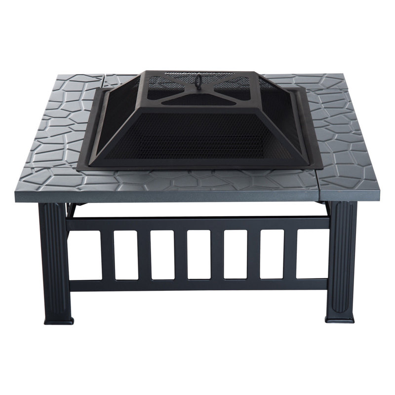Kistler Square Steel Wood Burning Fire Pit