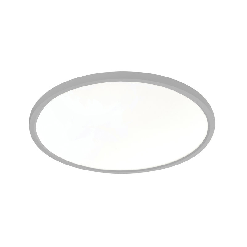 Edge Round LED Flush Mount - 120V - 12W - 5 CCT, Satin Nickel, 1" H x 20" W x 20" D
