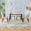 Ensemble de salle à manger 5 pièces 50 "avec chaises rembourrées Contemporary-92611031-92611036