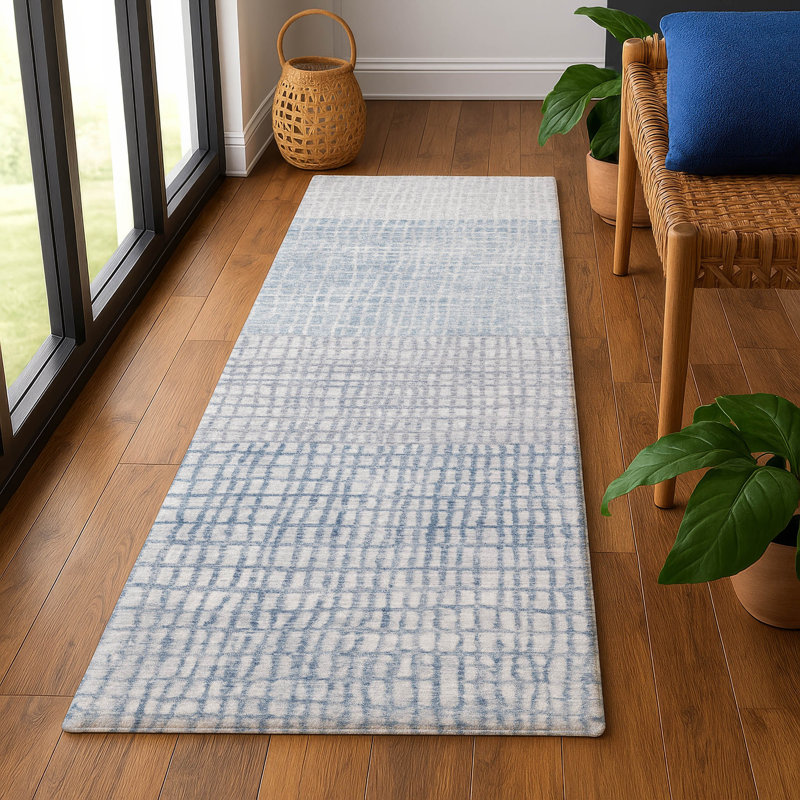 Tapis géométrique de qualité supérieure lavable à la machine Monnier AMF1831, Tapis de couloir 2 pi 3 po x 7 pi 6 po