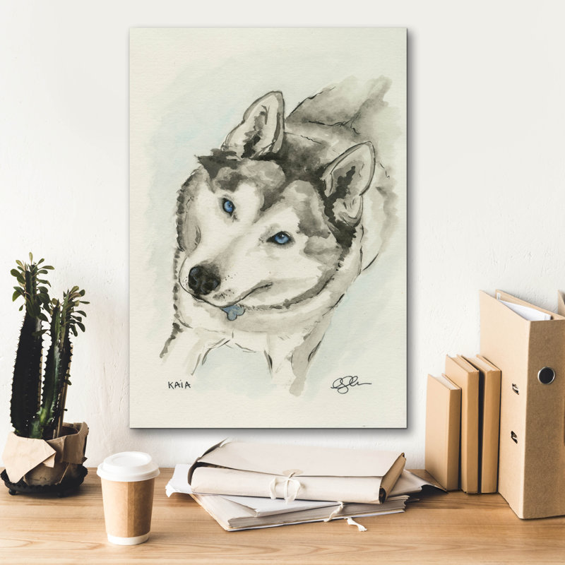 «Kaia» par Anika Goodhue, art mural sur toile, H 26 po x l 18 po x P 0,75 po
