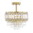 Everby 3-Light Empire Crystal Flush Mount Chandelier-641574036