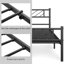 Minimalist Metal Slatted Bed Platform with Arrow Design Headboard-101248772-101364234