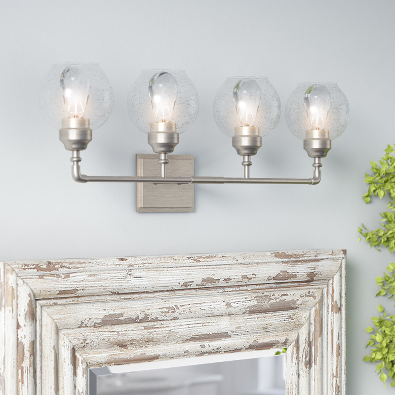 Aaliyana 4 - Light Dimmable Vanity Light, Antique Pewter