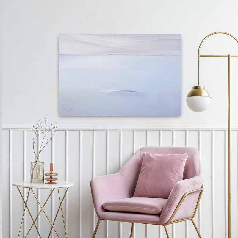 Contemporary Art Contemporary Whale Landscape Ocean Wall Art by Kristin Brin - Wrapped Canvas Print, 60.96 cm H x 91.44 cm W