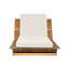 Méridiennes de patio réglables, chaise longue moderne en bois d'acacia