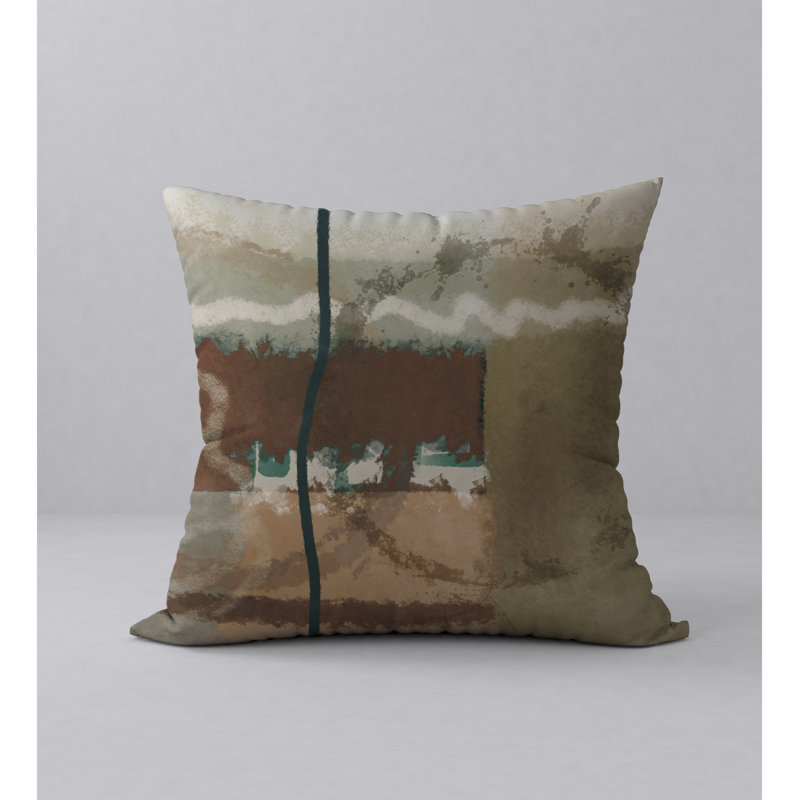 Abstract Reversible Throw Pillow, 20" x 20"
