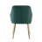 Velvet Upholstered Dining Chair with Gold Chrome Legs-623964268