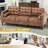 Rebba 84'' Faux Leather Sofa-615097990