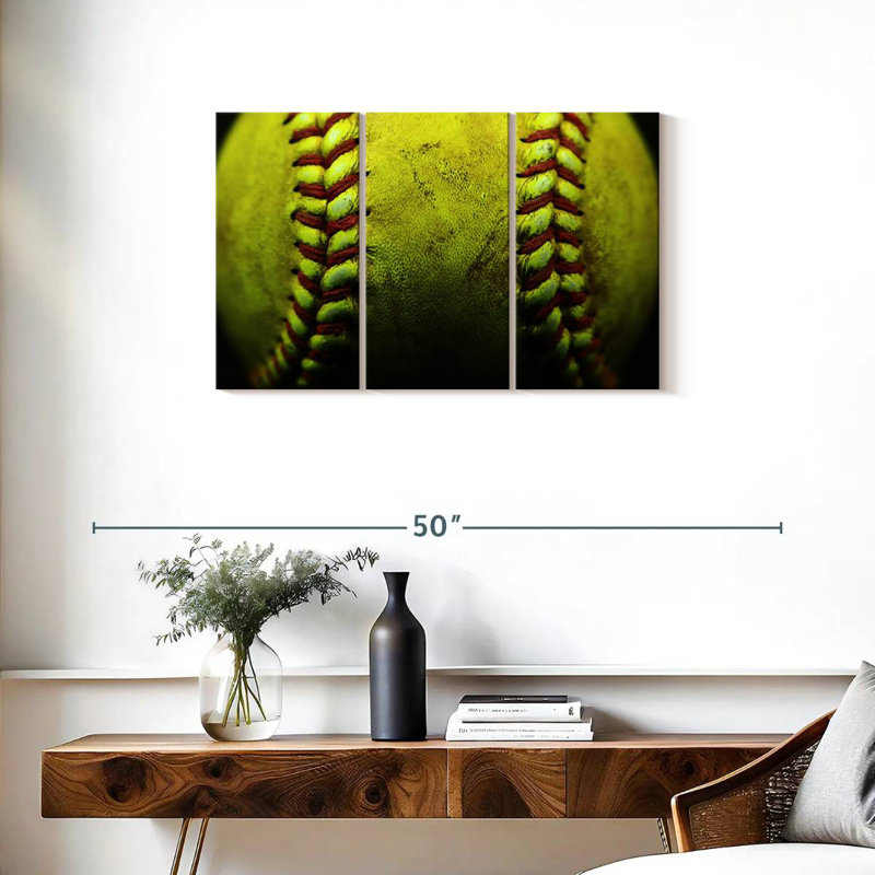Sireci Dirty Softball, 20" H x 33" W