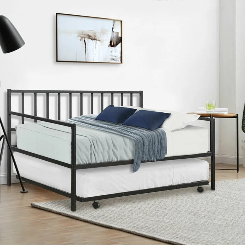 Lit de jour simple en acier inoxydable avec couchette