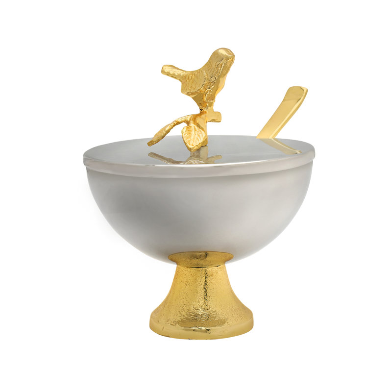 Bird Top Jam Jar With Spoon