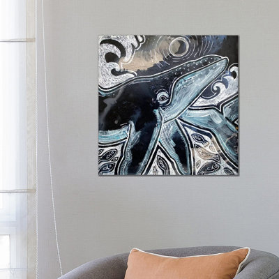 Whale Song 1 Piece Wrapped Canvas Painting