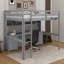 Lit mezzanine double avec bureau, armoires, tiroirs et station de charge-1195797585