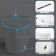 Intelligent Toilet Bidet in White with Auto Open/Close/Flush, Heated Seat/Remote,Foot Sensor Flush