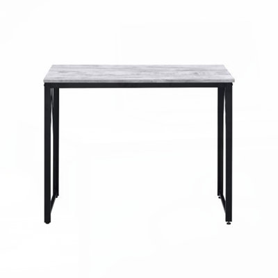 Bureau d'écriture rectangulaire avec base en métal