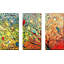 "27 oiseaux" par Jennifer Lommers, ensemble de 3 reproductions d'art sur toiles