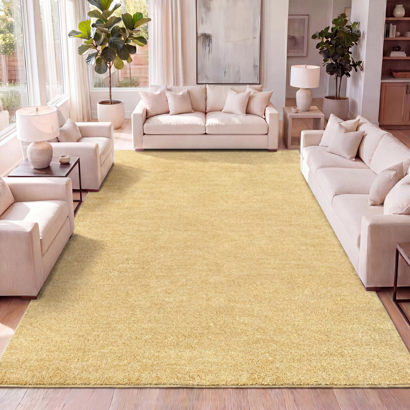 Tapis moutarde Asako, Rectangle 10 pi x 14 pi
