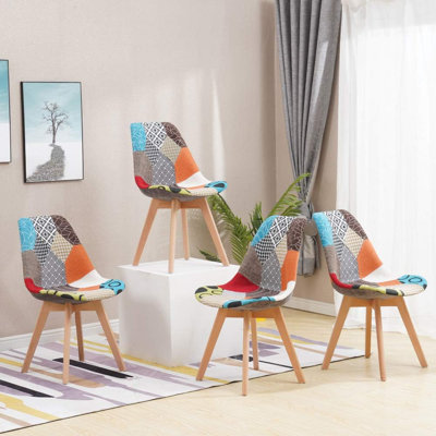 Brickhill 45cm H Fabric Upholstered Side Chair in Multicolour