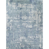 Laguna Abstract Hand-Loomed Blue Area Rug