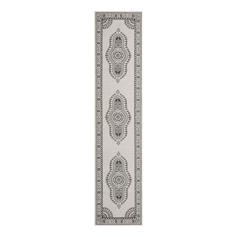 Oriental Indoor / Outdoor Rug, Runner 2'7" x 12'