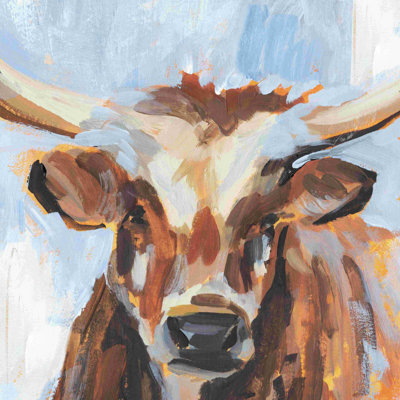 Vivid Cattle IV by Annie Warren - Wrapped Canvas Painting -  August Grove®, 07CCBBBE51A941CBB10BF1CF7B2DF508