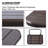 Balcony Railing Table Outdoor Hanging Folding Balcony Bar Table For Railings Patio Table On Railing Aluminium Metal Side Table Adjustable 23.6"(L) X 15.7"(W) Brown