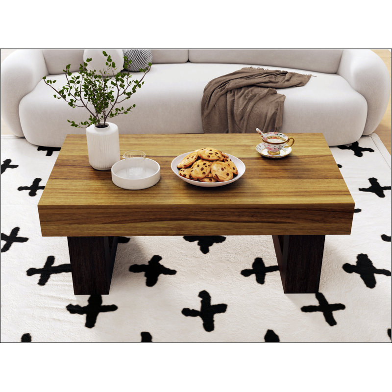 Table basse rectangulaire en bois 42 pouces
