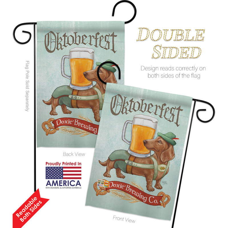 Double Sided 18.5'' H x 13'' W Polyester Animal Flag Set