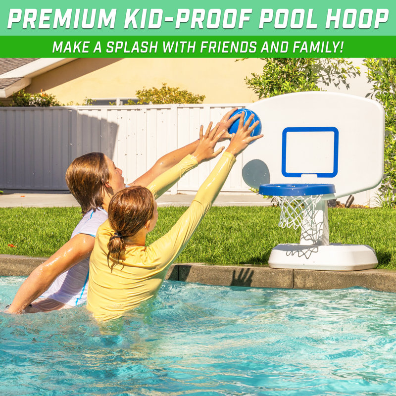 Ensemble de jeu de basketball GoSports Splash Hoop Classic - Blanc, Blanc