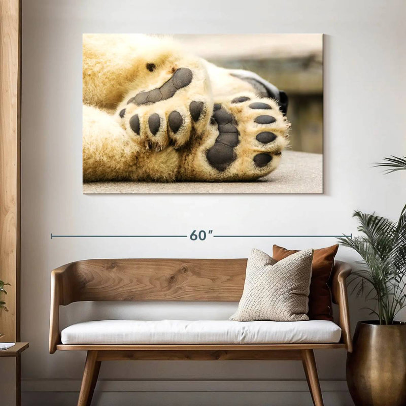Brampt Polar Bear Paws, 32" H x 48" W