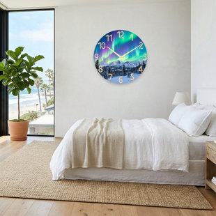 Horloge murale en verre