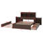 Lit plateforme avec rangement et tablettes coulissantes, lit gigogne et tiroirs-1909266128