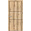 Porte intérieure moderne en bois pré-montée avec quincaillerie Planum 0014, panneau simple en chêne, cadre et moulures, portes robustes pour salle de bain et chambre à coucher - 71 cm x 203 cm-109770403-109770423