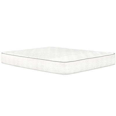 Grand matelas 9 po Avec système de ressorts ensachés, couche de mousse, faible transfert de mouvement, bord à support, ressorts faciles à installer, couche pour le soulagement, base haute densité, installation compressée et roulée, style moderne