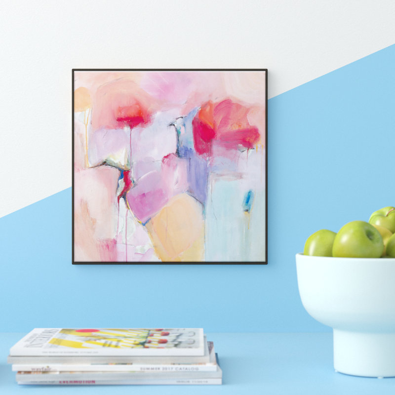 'Tokyo' by Brenda Meynell - Framed Canvas, 41cm H x 41cm W, Wrapped Canvas