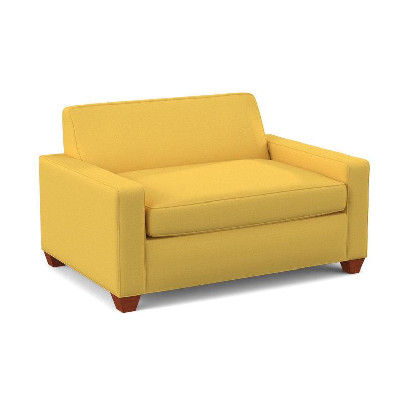 Fauteuil convertible l 52 po Avery, BM cerise, Mimosa antique