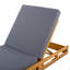 Ensemble de chaises longues en bois d'acacia avec coussins de salon résistants à l'eau-1051958665