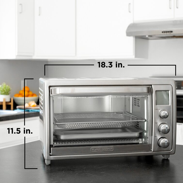 Black + Decker Crisp 'N Bake Air Fry Toaster Oven TO3215SS & Reviews