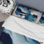 Abstrait marbre Geode Blue I - ensemble de housse de couette moderne - microfibre de polyester-420305024
