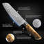 "Dynasty" Japanese VG10 Damascus Steel 7" Santoku Knife With Natural Sycamore Wood Handle