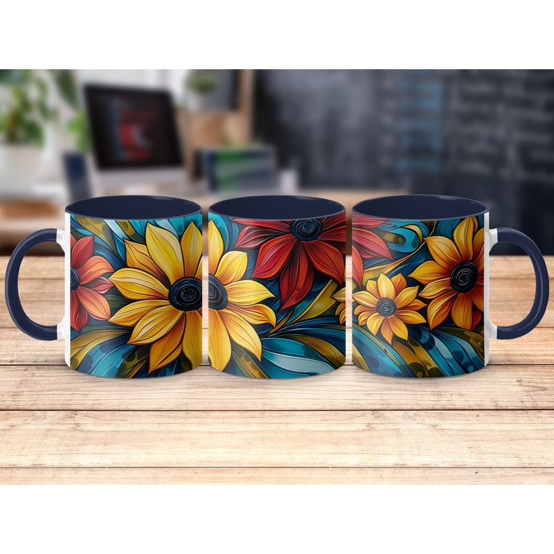 Ceramic Coffee Mug, Navy