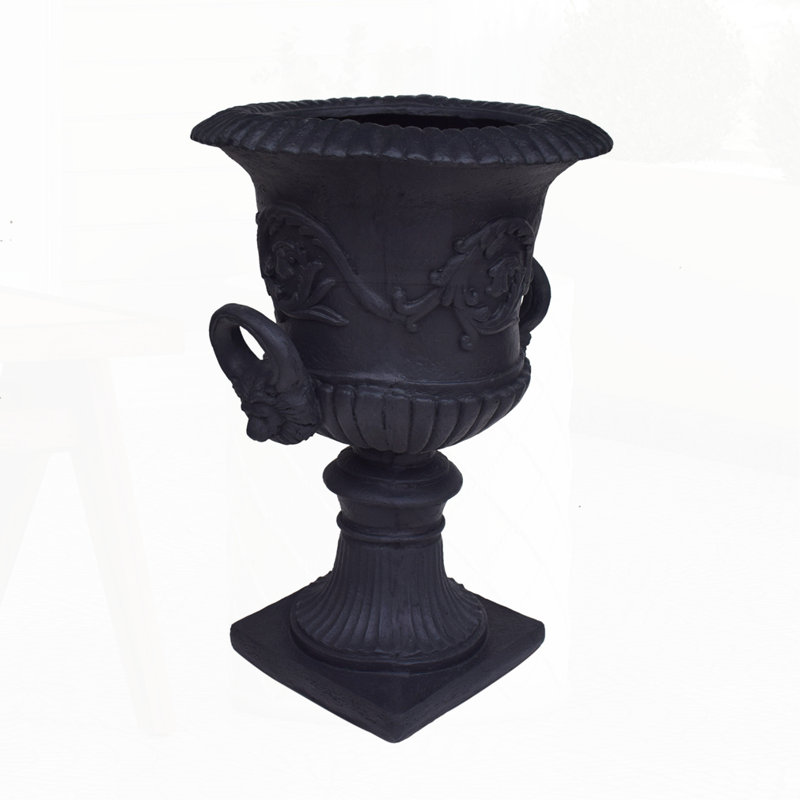 MGO GARDEN URN PLANTER, Black
