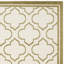 Tapis géométrique ivoire / vert clair Ammundsen-1067683229
