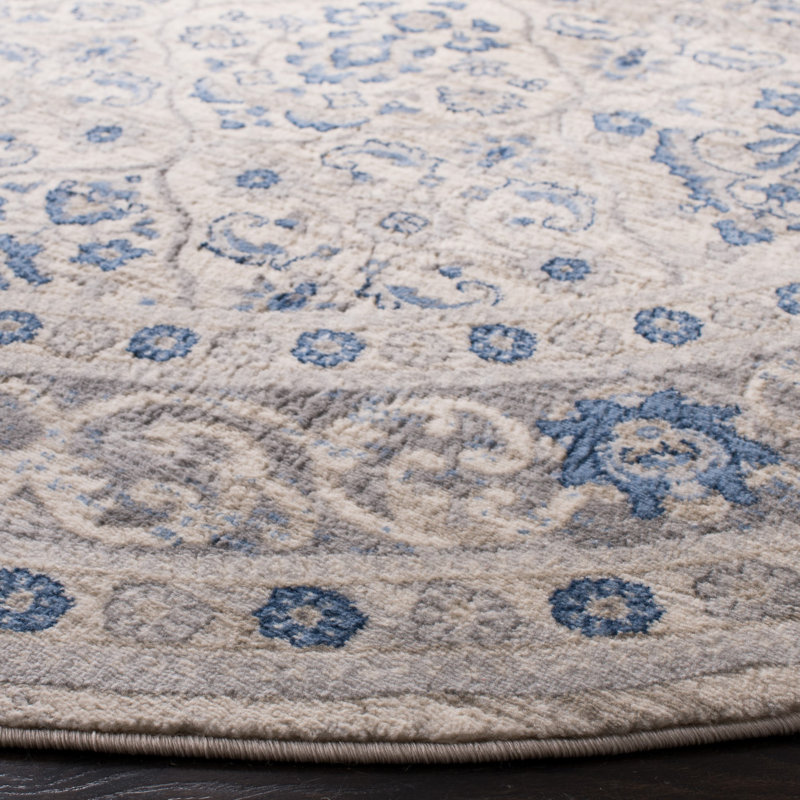 Llana Performance Oriental Rug, Round 6'7"