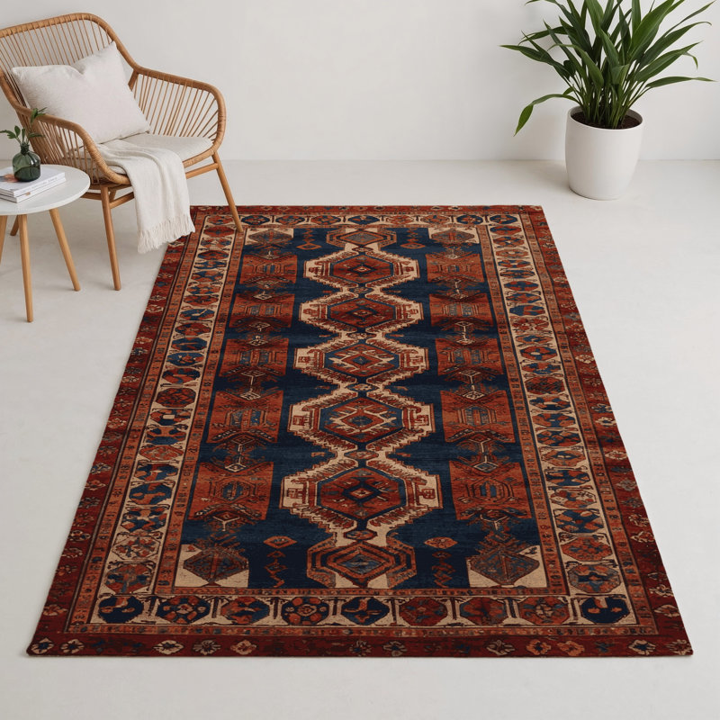 Tapis turc intérieur et extérieur brun, Rectangle 5 pi x 7 pi