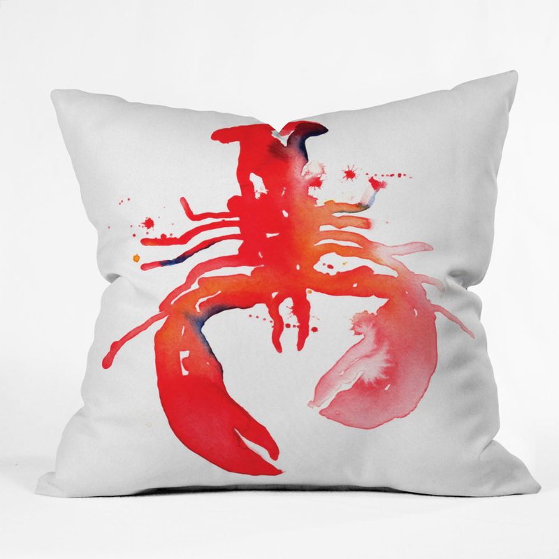Coussin extérieur CMYKaren Lobster, 16 po x 16 po